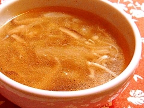 玉ねぎトロトロ☆きのこのスープ